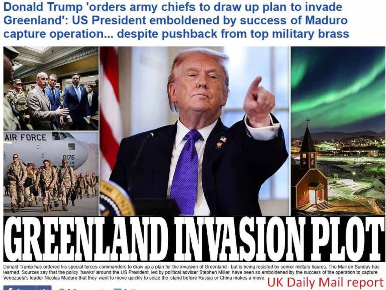 Trump orders special forces to draft Greenland invasion plan - UK Sunday Daily Mail report | investingLive