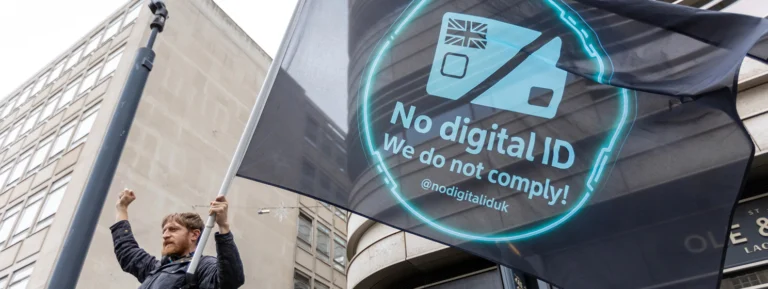 UK Digital ID protest march