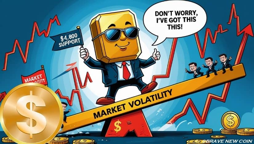 Gold (XAU/USD) Price Prediction: Gold Holds $4,800 Support as Head-and-Shoulders Break Signals Potential Trend Shift