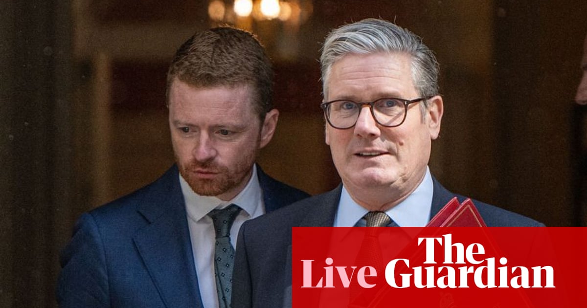 Starmer has ‘full confidence’ in Morgan McSweeney, No 10 says amid calls for his sacking – UK politics live