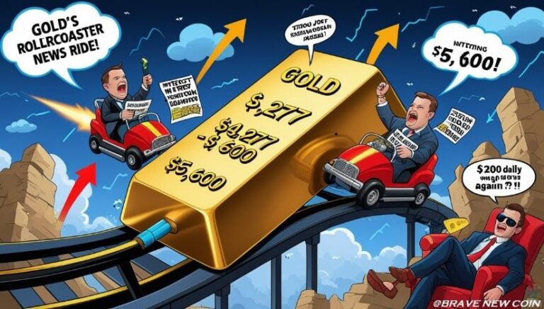 Gold (XAU/USD) Price Prediction: Gold Volatility Surges as News Events Decide Breakout Toward $5,600 or Drop to $4,277