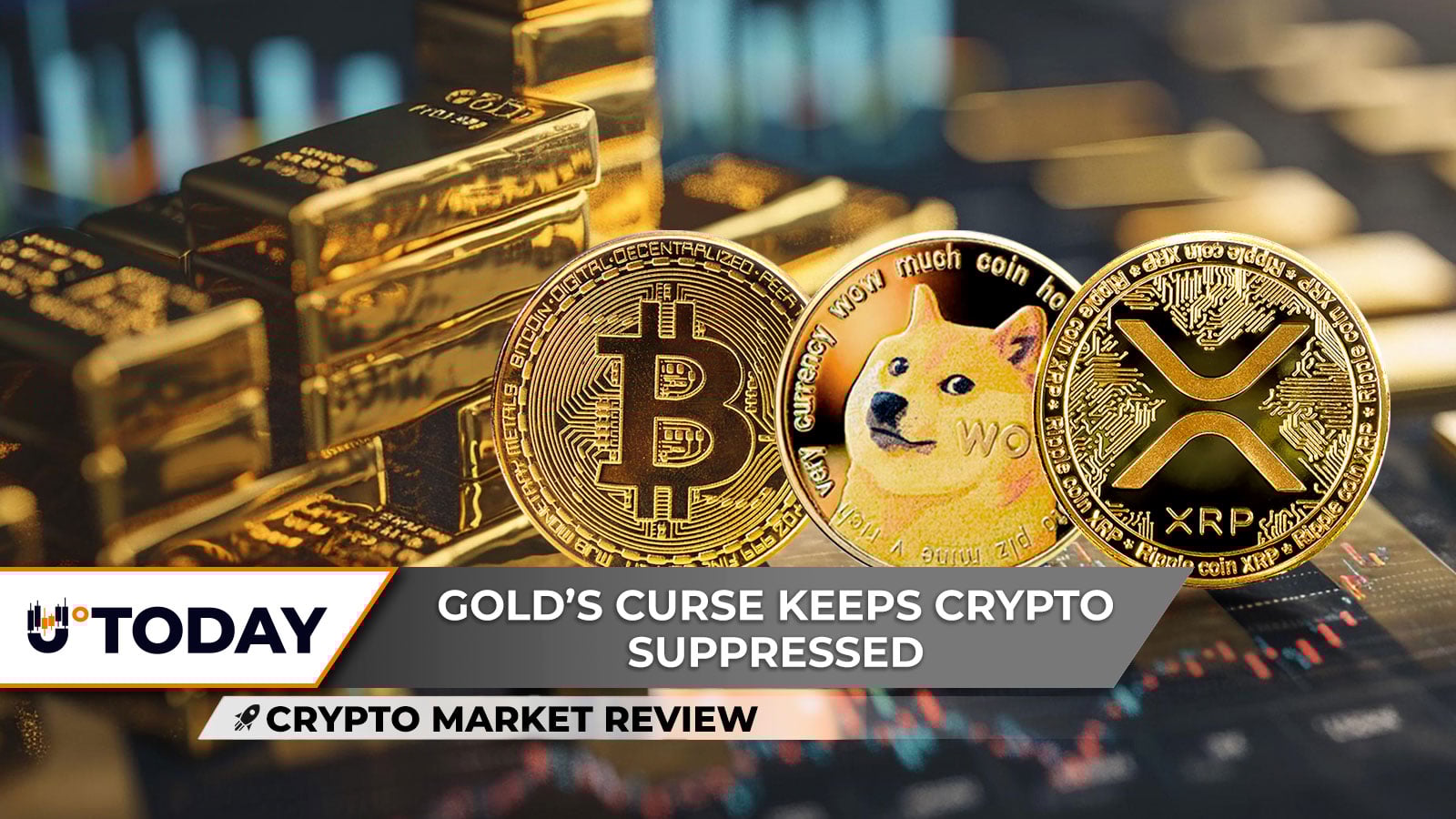 Crypto Market Review: Bitcoin (BTC) vs. Gold Unfolding Now, XRP Hits Price Ceiling, Analyzing Dogecoin's (DOGE) Chances to Enter Price Recovery This Month - U.Today