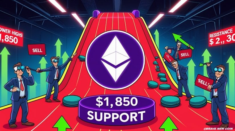 Ethereum (ETH) Price Prediction: ETH Downtrend Deepens as $1,850 Support Emerges as Critical Pivot