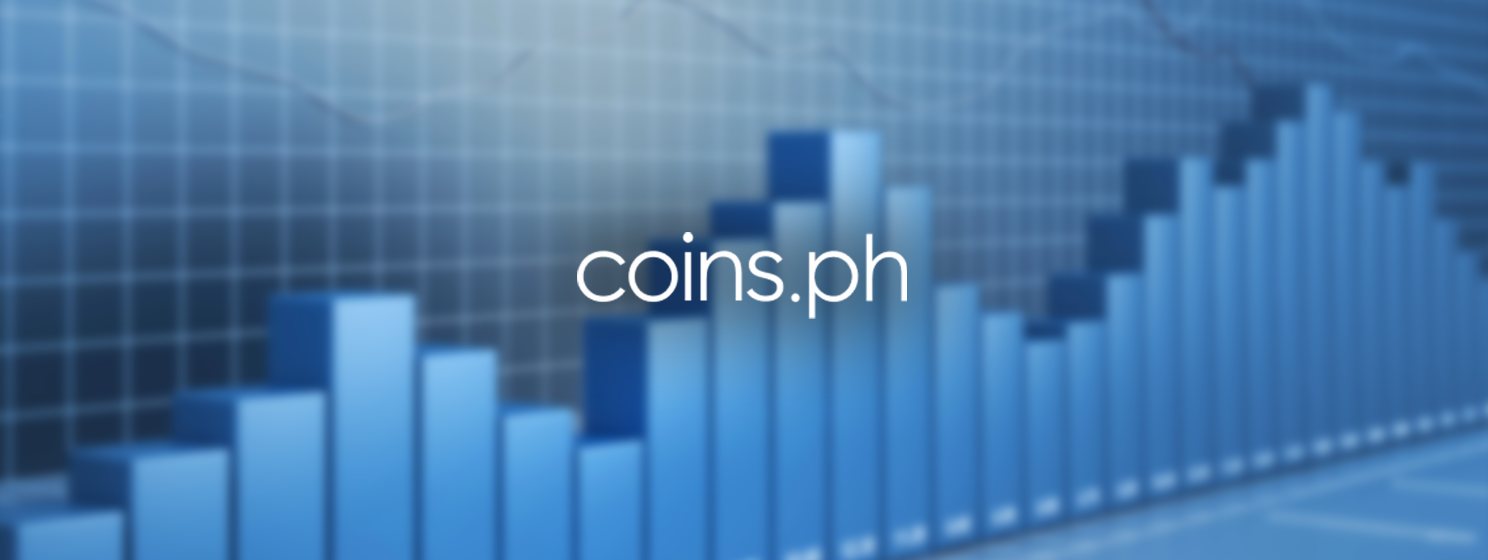 coins.ph records high stock chart background