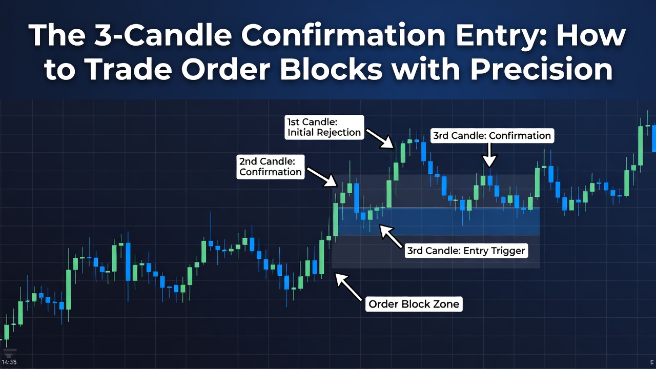 The 3-Candle Confirmation Entry: How To Trade Order Blocks With Precision