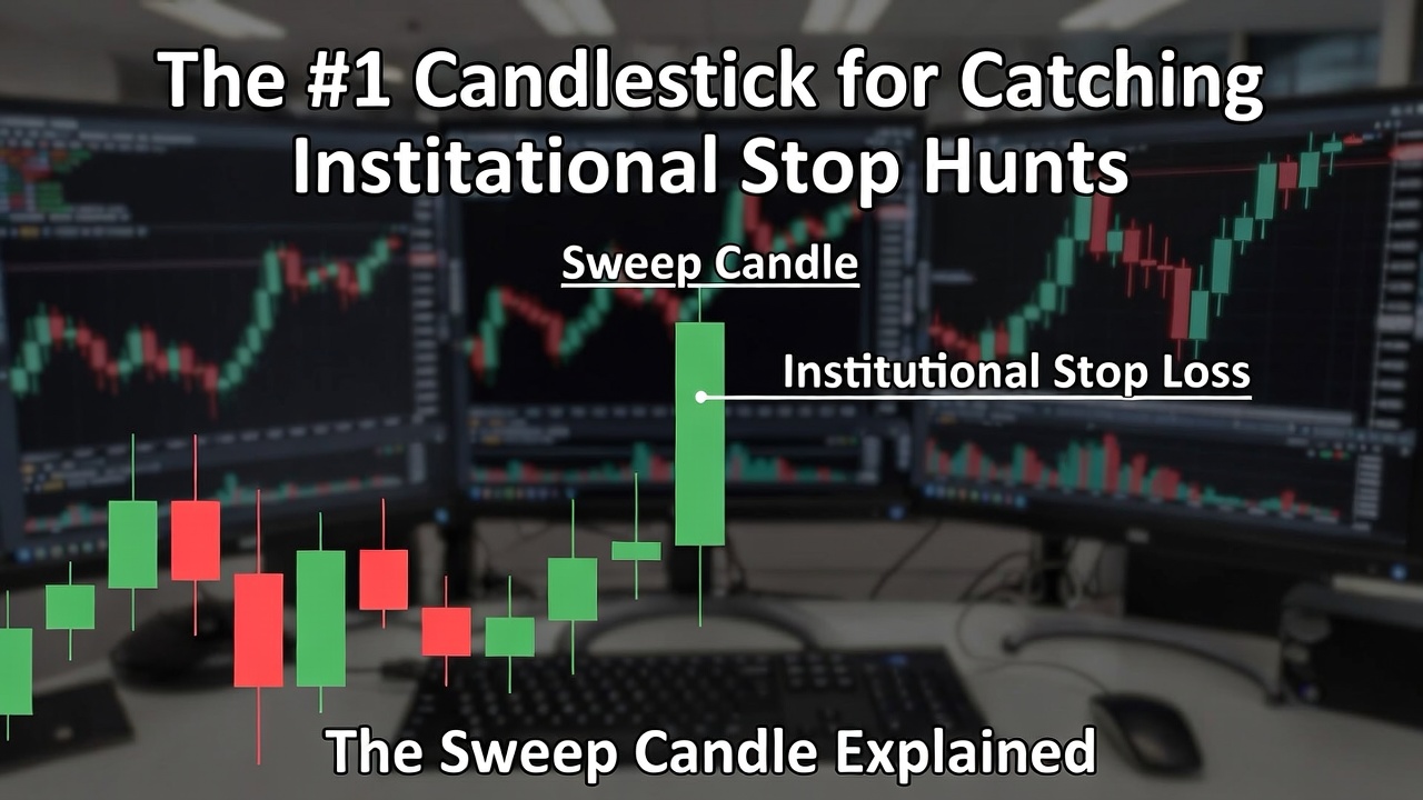 The #1 Candlestick For Catching Institutional Stop Hunts: The Sweep Candle Explained