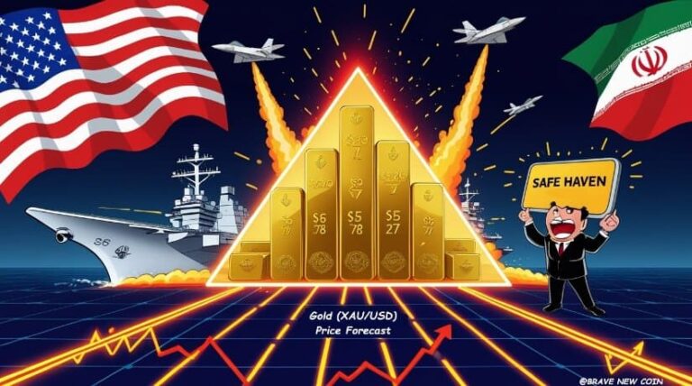Gold (XAU/USD) Price Prediction: US-Iran War Fears Trigger Triangle Breakout as Gold Surges Past $5,278