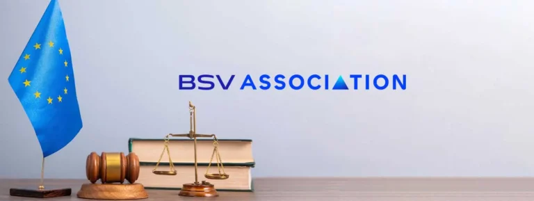 BSV Association logo with EU flag on bakcground