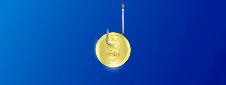 Money trap gold coin as bait