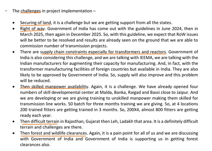 Powergrid: Challenges