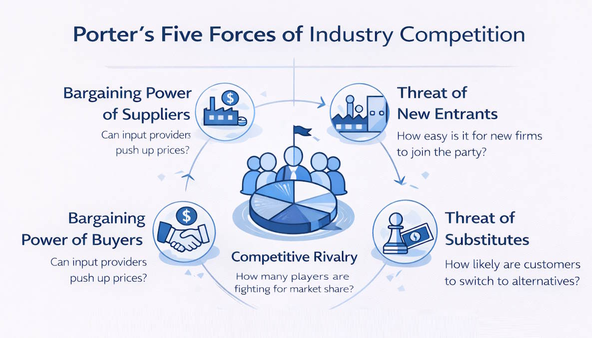 Stock Research: Moat Analysis With Porter’s Five Forces
