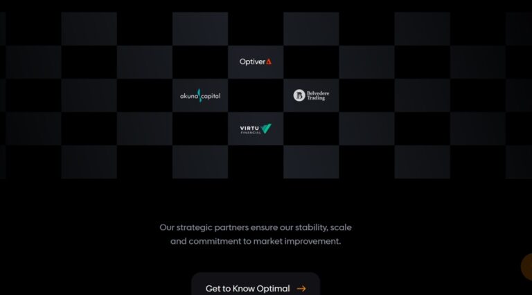 Screenshot of Optimal Market Technologies’ website