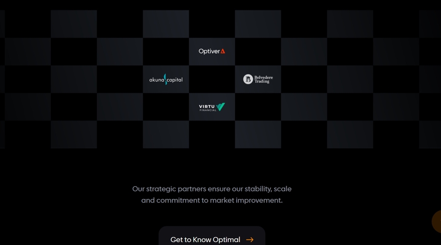 Screenshot of Optimal Market Technologies’ website