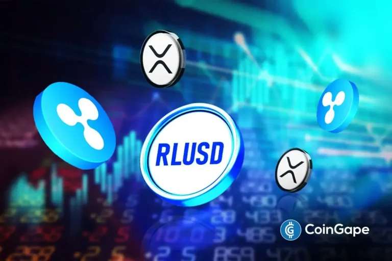 an image of the XRP, RLUSD, and Ripple's logos