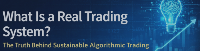 What Is a Real Trading System? The Truth Behind Sustainable Algorithmic Trading