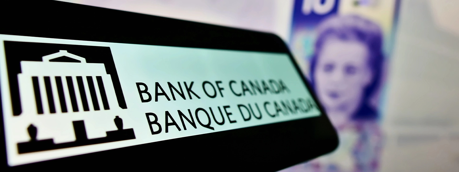 Bank of Canada logo on a smartphone.