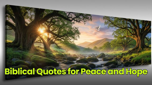 Biblical Quotes for Peace and Hope