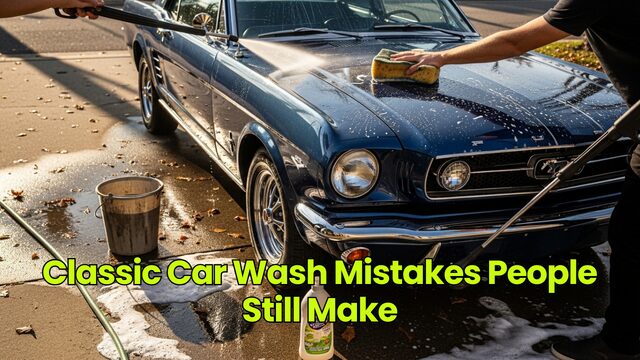 Classic Car Wash Mistakes People Still Make