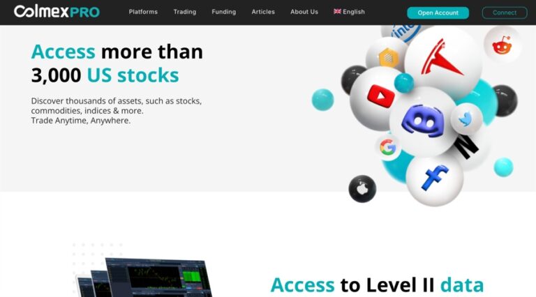 A screenshot of Colmex Pro website