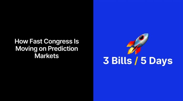 How fast Congress is moving on prediction markets