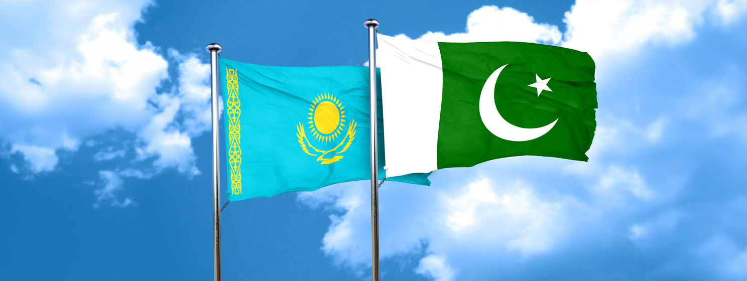 Pakistan, Kazakhstan flags