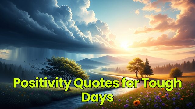 Positivity Quotes for Tough Days