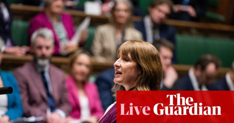 Reeves to face MPs’ grilling over cost-of-living pressures – UK politics live