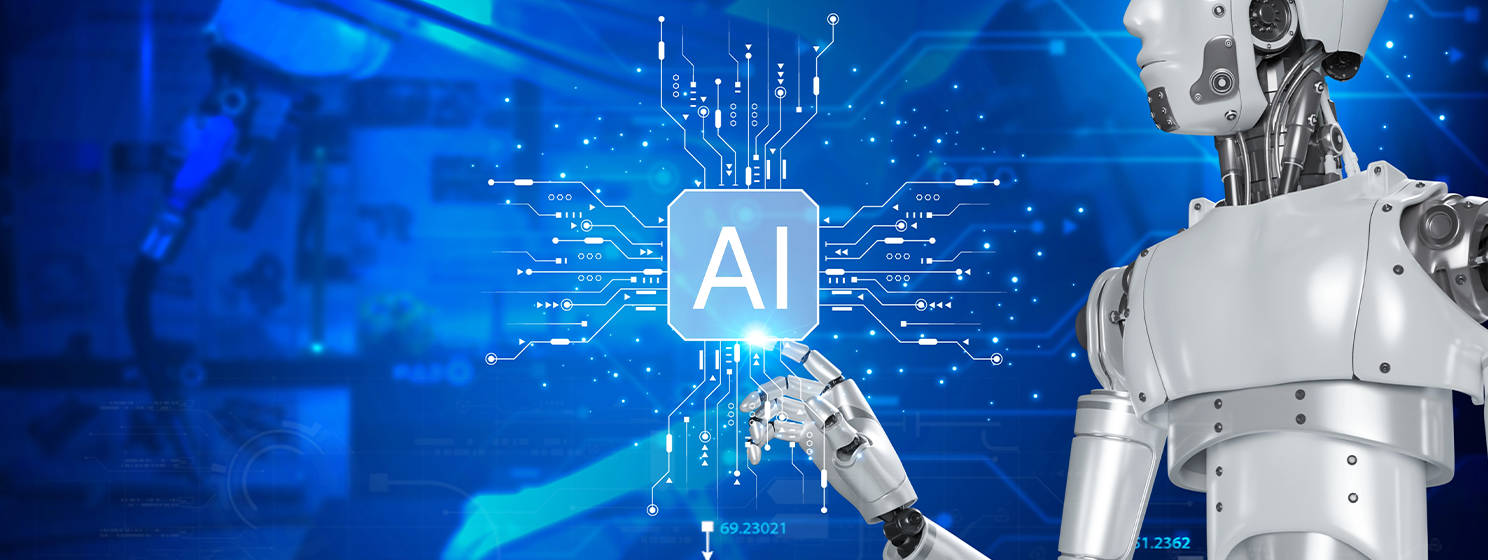 Technology smart robot AI, artificial intelligence