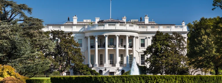 The White House facade