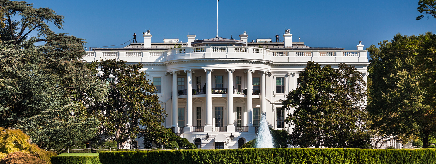 The White House facade