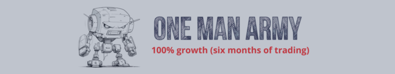 100% growth of ONE MAN ARMY
