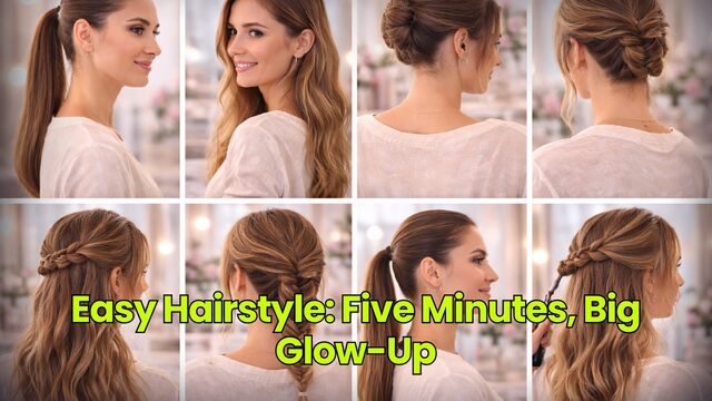 Easy Hairstyle: Five Minutes, Big Glow-Up