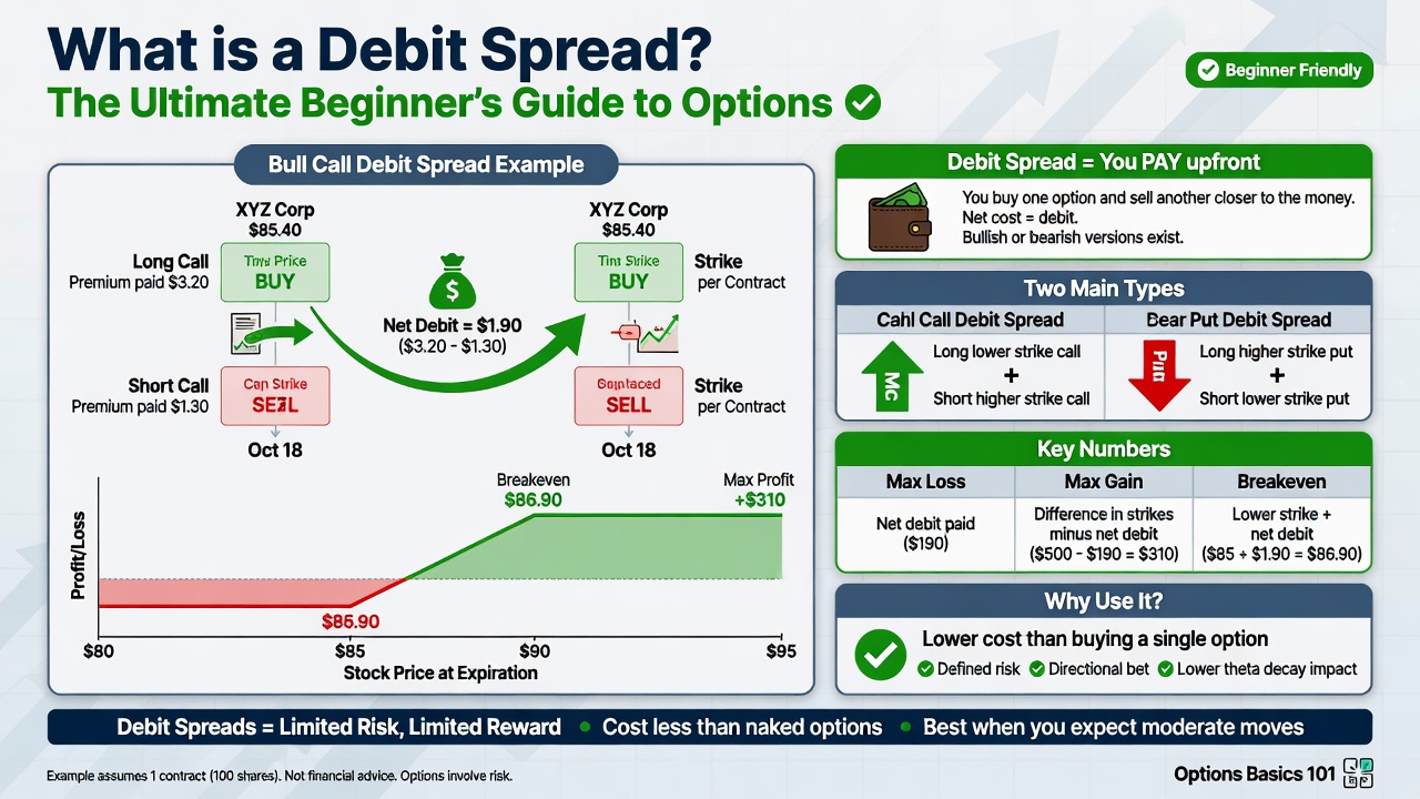 What Is A Debit Spread? The Ultimate Beginner’s Guide To Options
