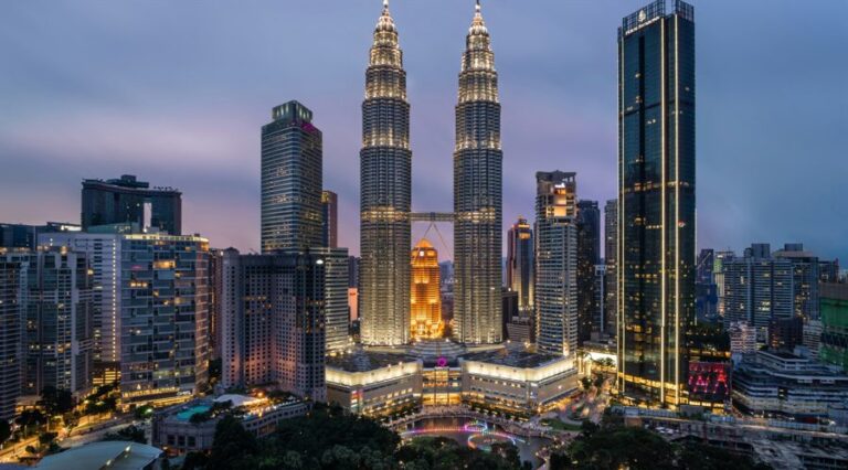 The skyline of Kuala Lumpur, Malaysia’s capital city