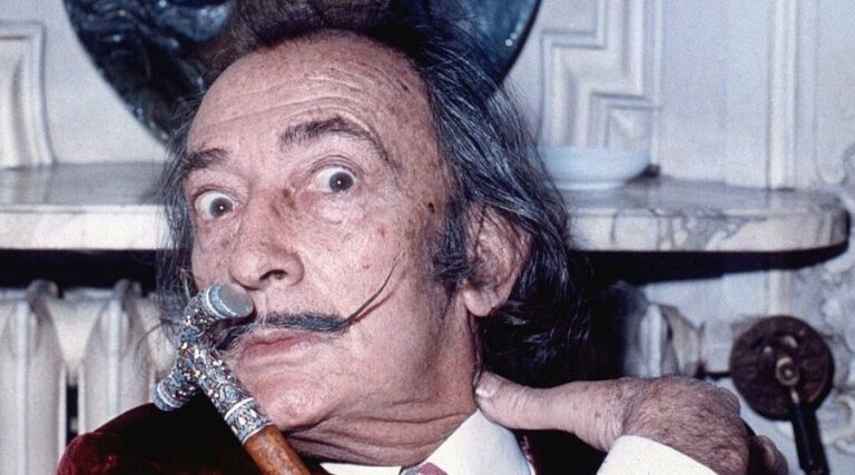 Portrait of Salvador Dalí by Allan Warren, Source: Wikipedia