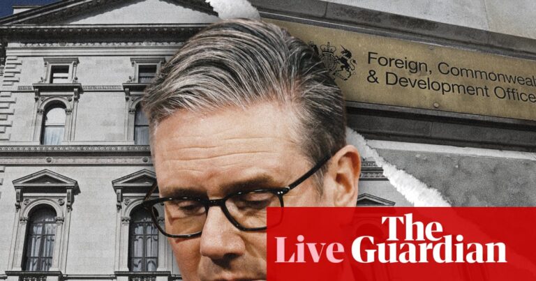 Pressure on Starmer grows over Mandelson vetting despite ousting of Foreign Office official – UK politics live
