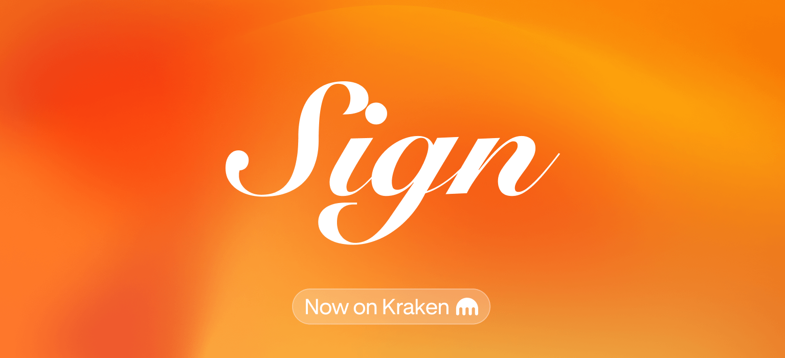 SIGN is available for trading!