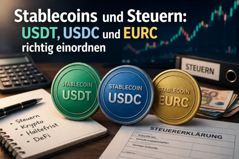 Stablecoins & Steuern: USDT, USDC, EURC richtig nutzen