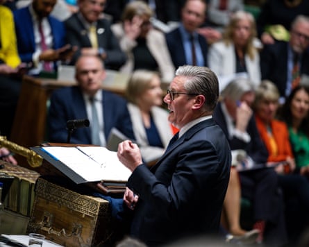 Keir Starmer at the despatch box