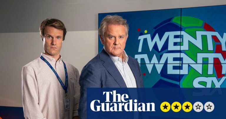 Twenty Twenty Six review – Hugh Bonneville’s World Cup comedy wields jokes as subtly as foam mallets