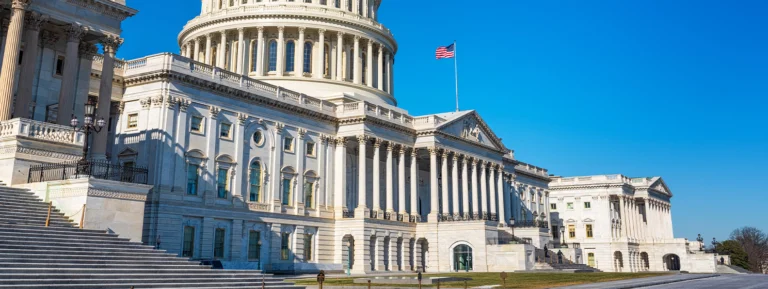 US Capitol at sunny day