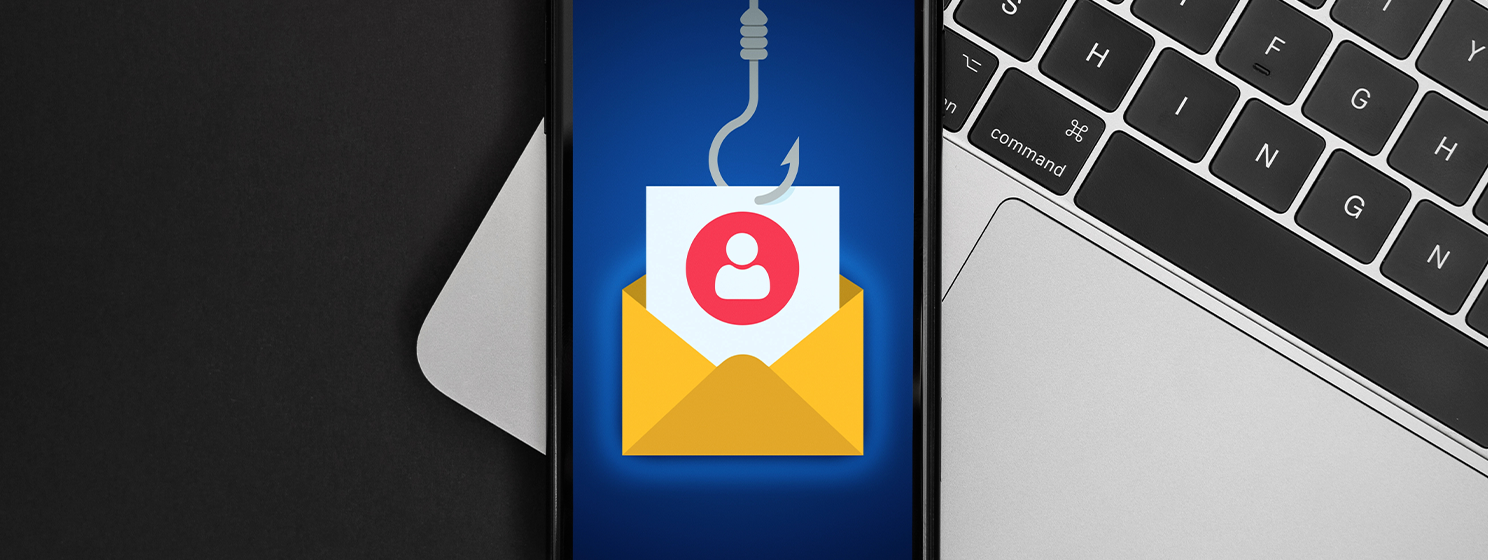 crypto scams, phishing banner illustration