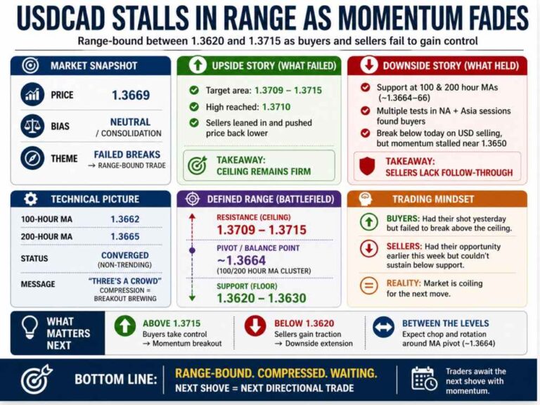 USDCAD returns back to MA levels and awaits the next shove | investingLive