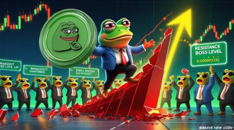 Pepe Coin (PEPE) Price Prediction: Falling Wedge Breakout Signals Momentum Shift—Can Bulls Target $0.00000736 Next?
