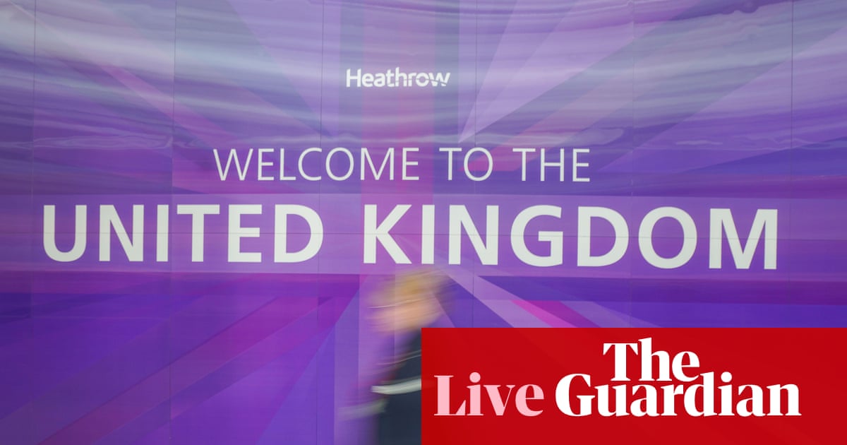 Net migration into UK almost halved in 2025, official figures show – politics live