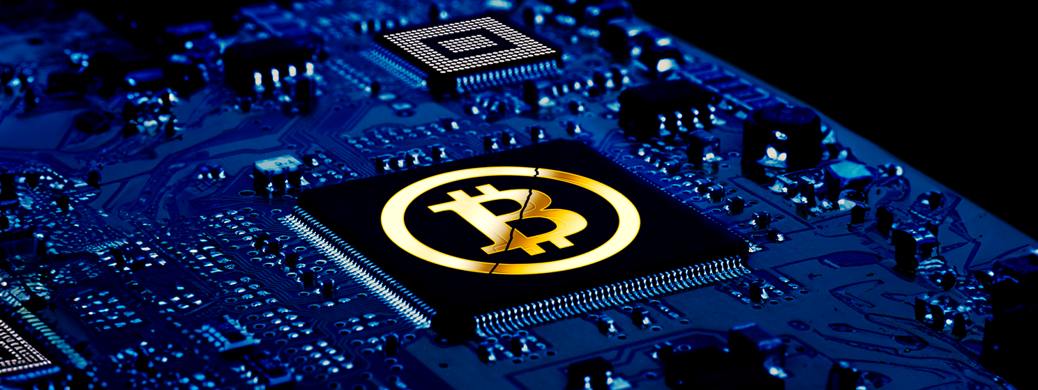 btc network mining concept banner