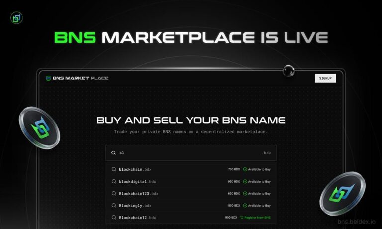 Beldex Launches BNS Marketplace, Expanding Digital Ownership Across the Ecosystem - The Daily Hodl