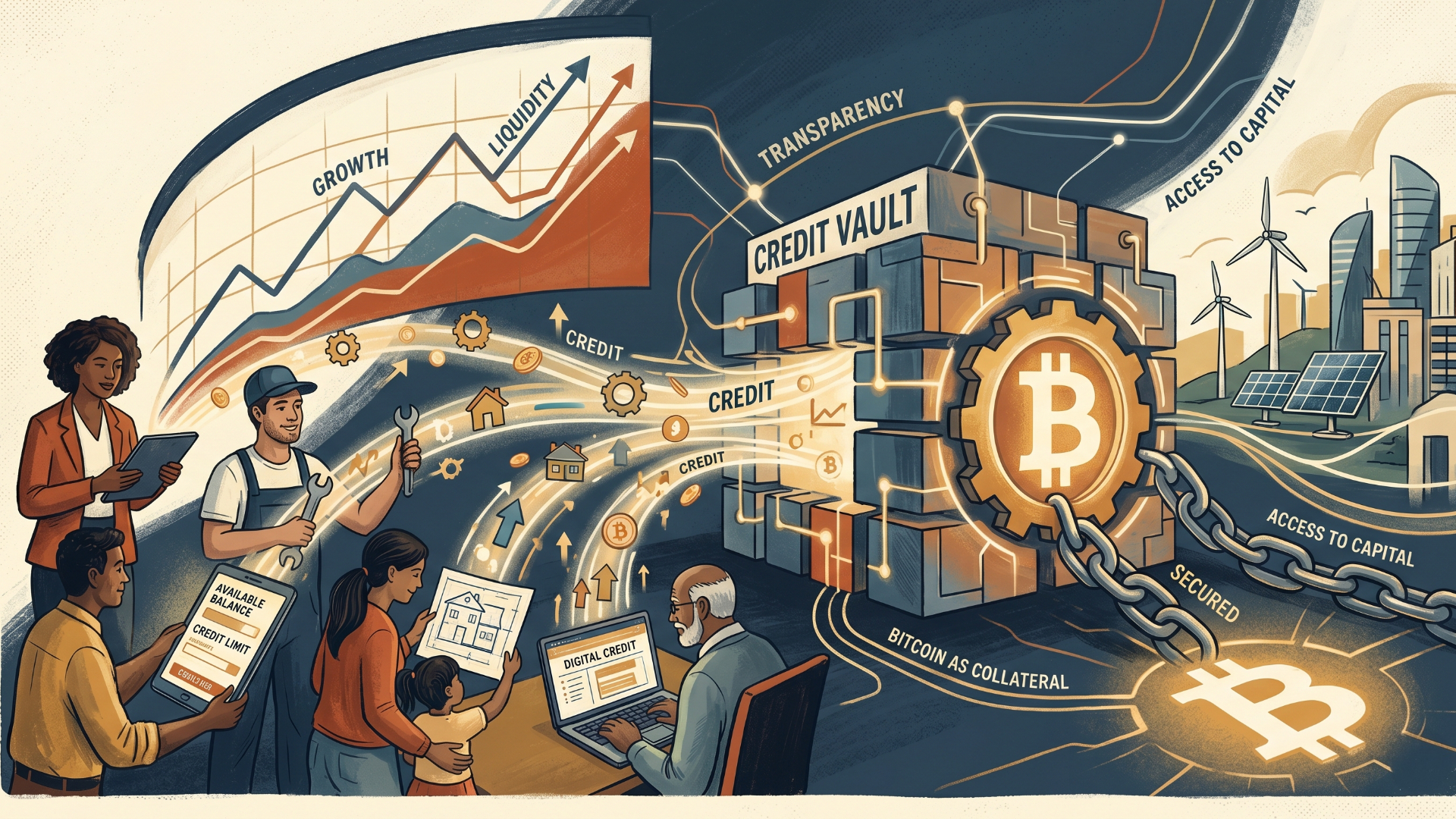 bitcoin credit vault