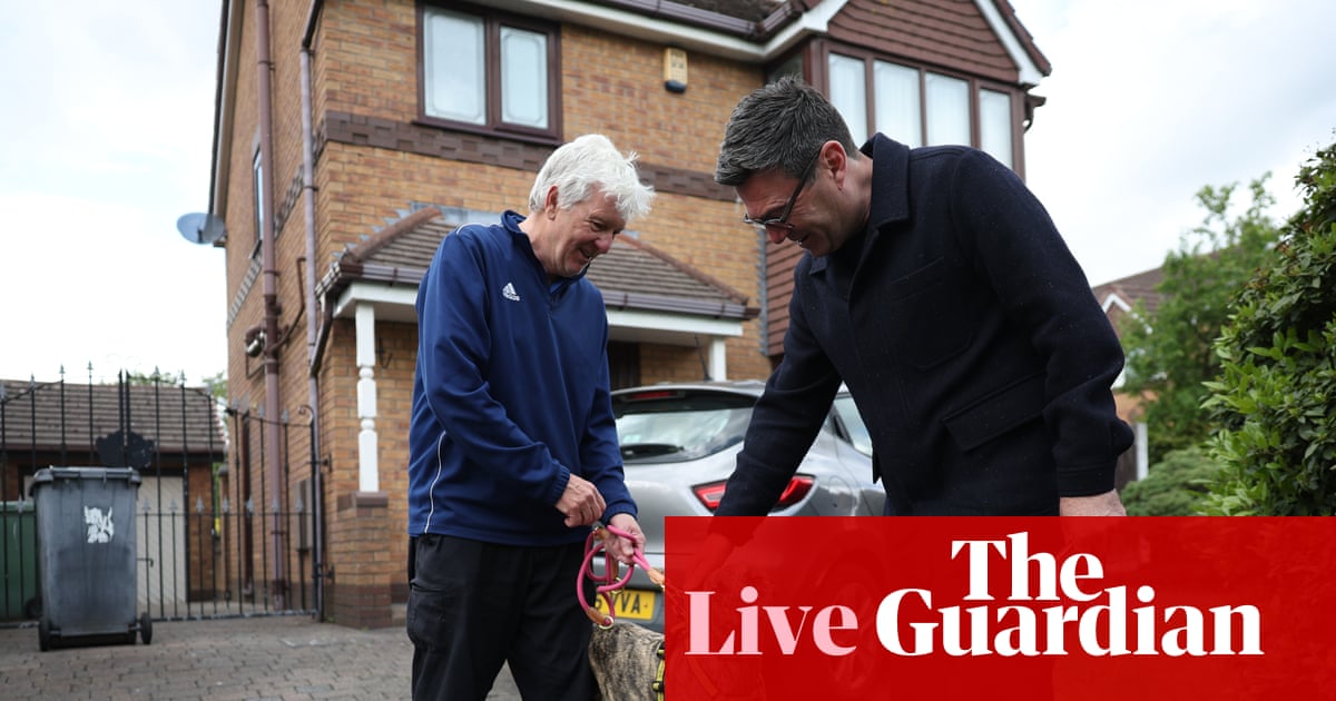 Burnham to launch byelection campaign as Green candidate quits after just nine hours – UK politics live
