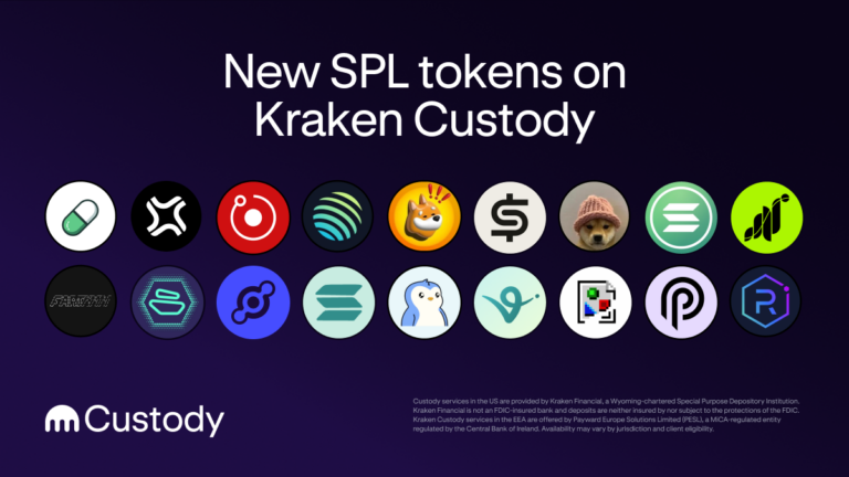 Kraken Custody expands SPL token support for Solana builders and institutions